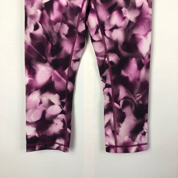 Lululemon Wunder Under Crop Hi-Rise 21" Blush Blossom Alpine White Candy Pink 6 - Picture 5 of 8